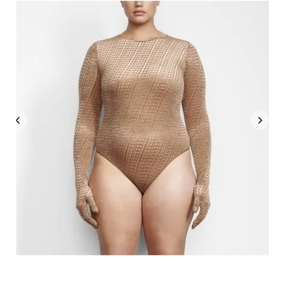 SKIMS Tops - New with tags SKIMS Velvet Glove Bodysuit SZ L